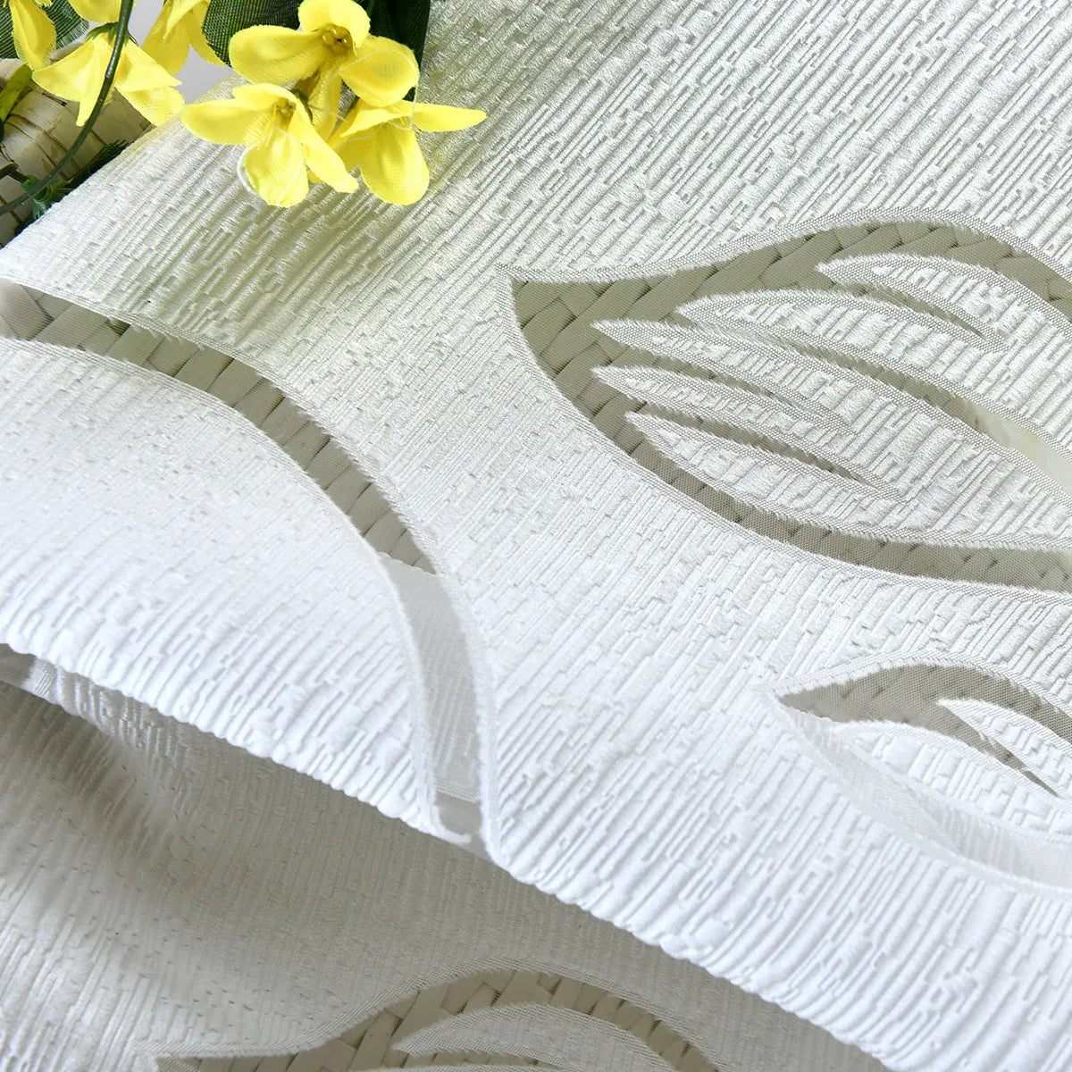 1 Panel Leaves Window Curtain Living Room Decor