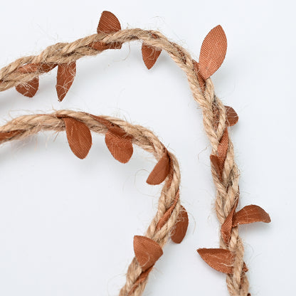 Embrasses à feuilles de vigne, vert/marron