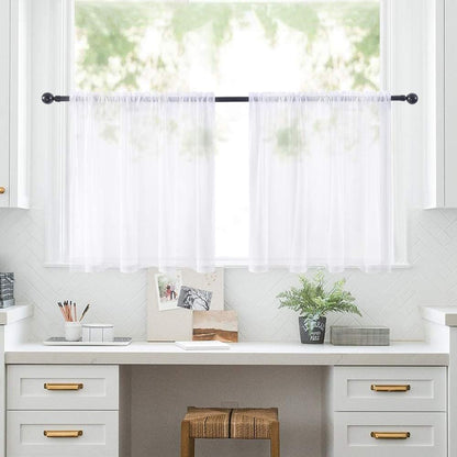 Half Tiers Curtains Cafe Kitchen Window Decor 1 Panel