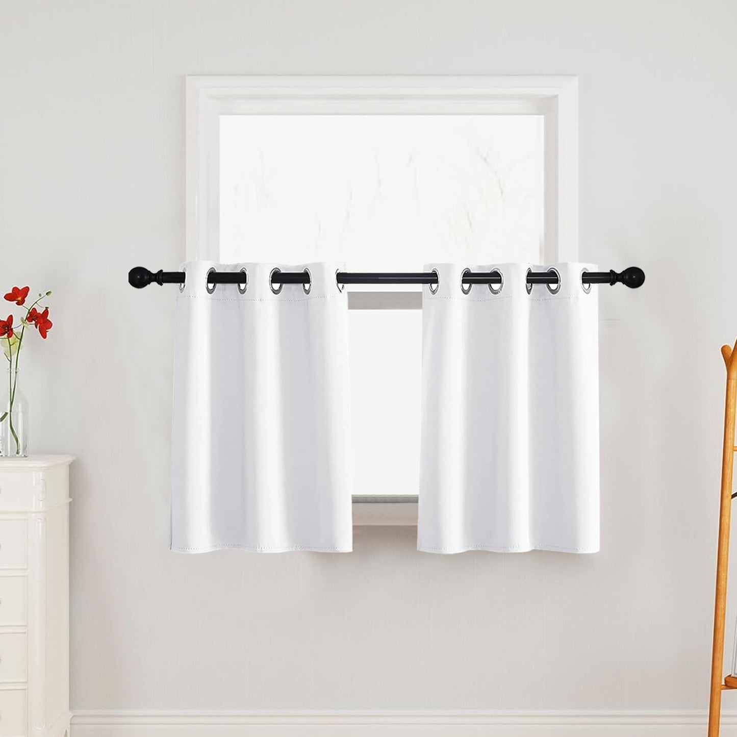 1 Panel High-precision Blackout Short Kitchen Curtains