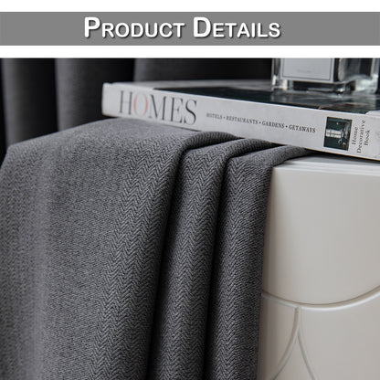 100% Blackout Curtains, 1 Panel, Gray, 100*130cm/134*160cm/134*210cm/134*245cm