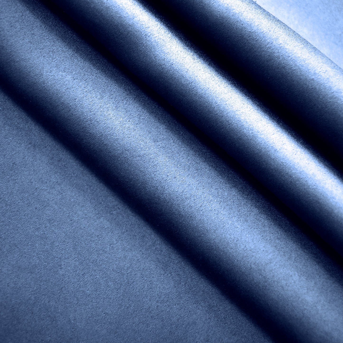 Silk Stain Curtains, 1 Panel, Blue, 132*160cm/132*183cm/132*213cm