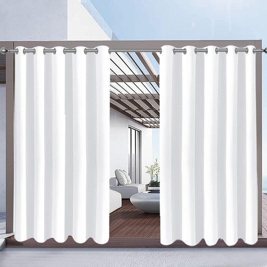 Patio Waterproof Outdoor Curtain Eyelets1 Panel