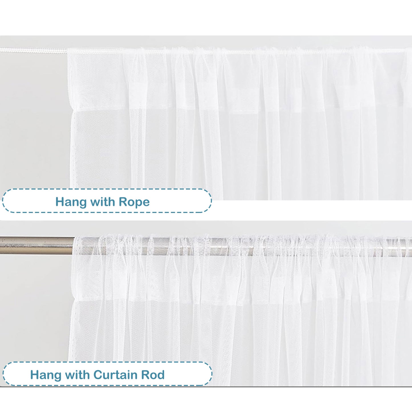 Patio Outdoor Curtain DIY Size Mosquito Net 1 Panel