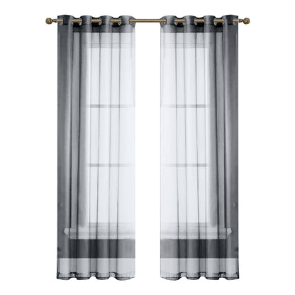 Eyelets Patio Waterproof Outdoor Curtain 1 Panel