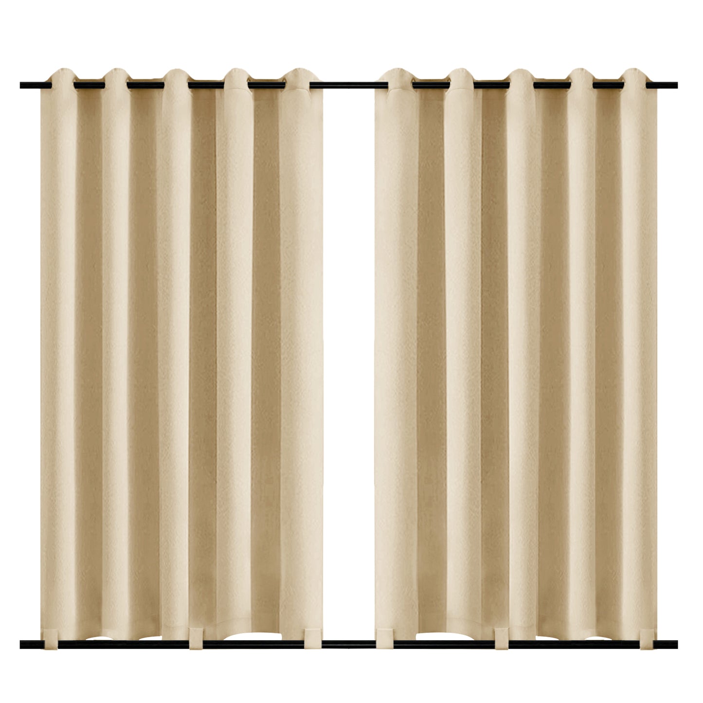 Patio Waterproof Windproof Outdoor Curtains 1 Panel