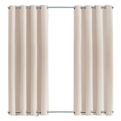 Patio Windproof & Waterproof Outdoor Curtain 1Panel