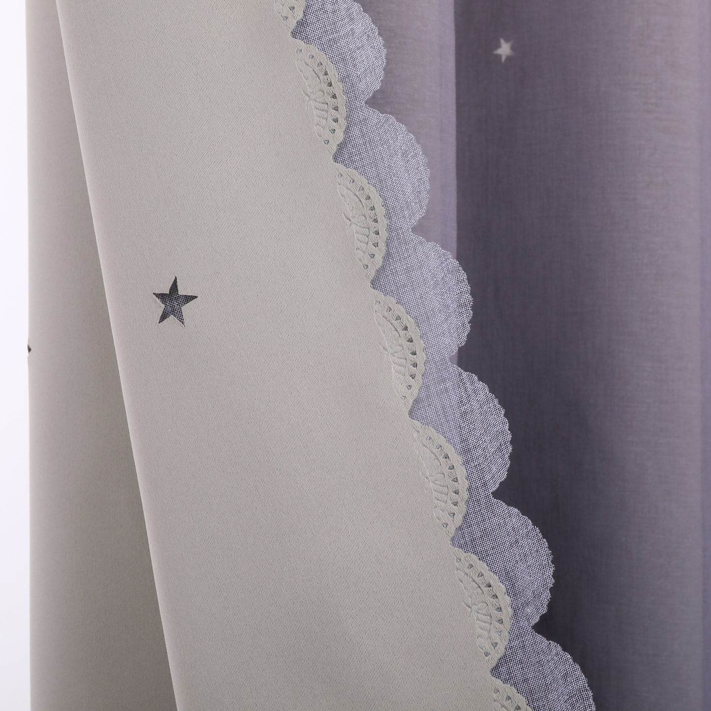Double-Layer Blackout Curtains, 1 Panel, Purple, 132x160cm/132x213cm/132x243cm