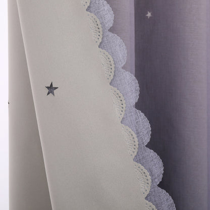 Double-Layer Blackout Curtains, 1 Panel, Purple, 132x160cm/132x213cm/132x243cm