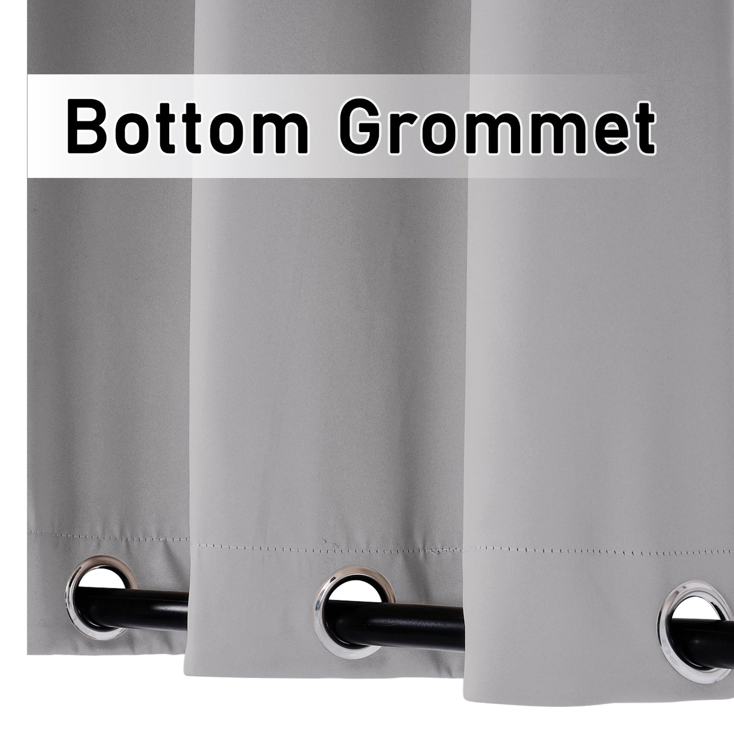 Patio Windproof & Waterproof Outdoor Curtain 1Panel