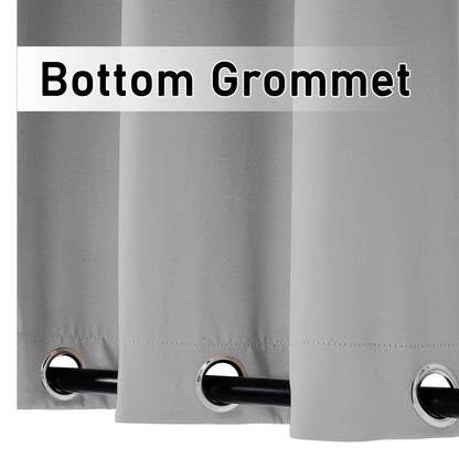 Patio Windproof & Waterproof Outdoor Curtain 1Panel