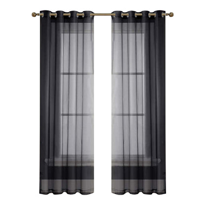 Eyelets Patio Waterproof Outdoor Curtain 1 Panel