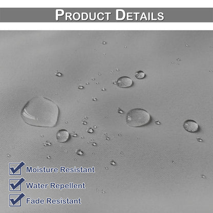 Top & Bottom Fixed Eyelets Windproof & Waterproof Outdoor Curtain 1 Panel