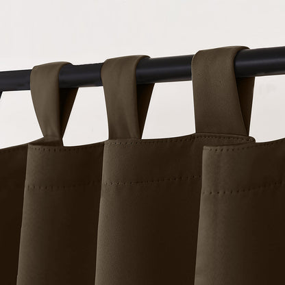 Patio Waterproof Outdoor Curtain Tab Top 1 Panel