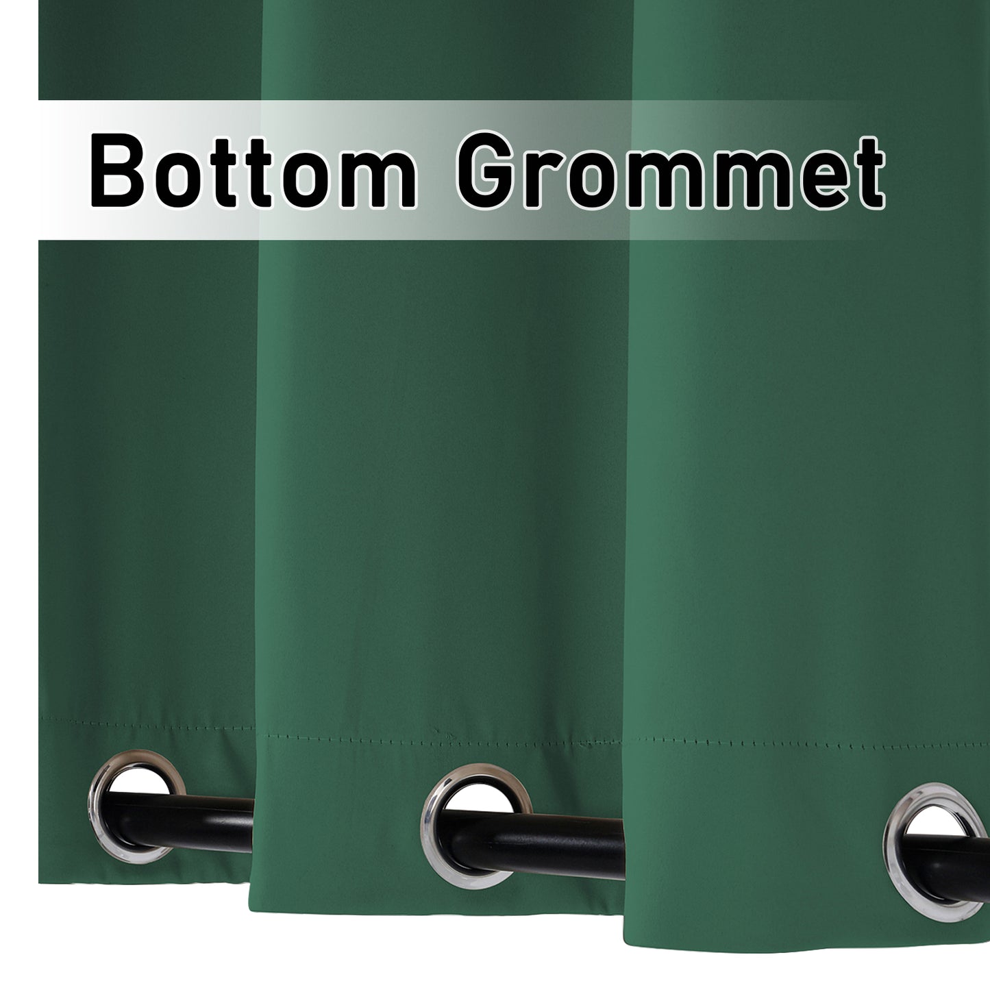 Patio Windproof & Waterproof Outdoor Curtain 1Panel