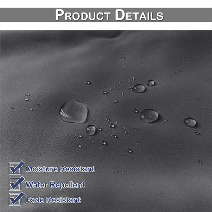 Top & Bottom Fixed Eyelets Windproof & Waterproof Outdoor Curtain 1 Panel