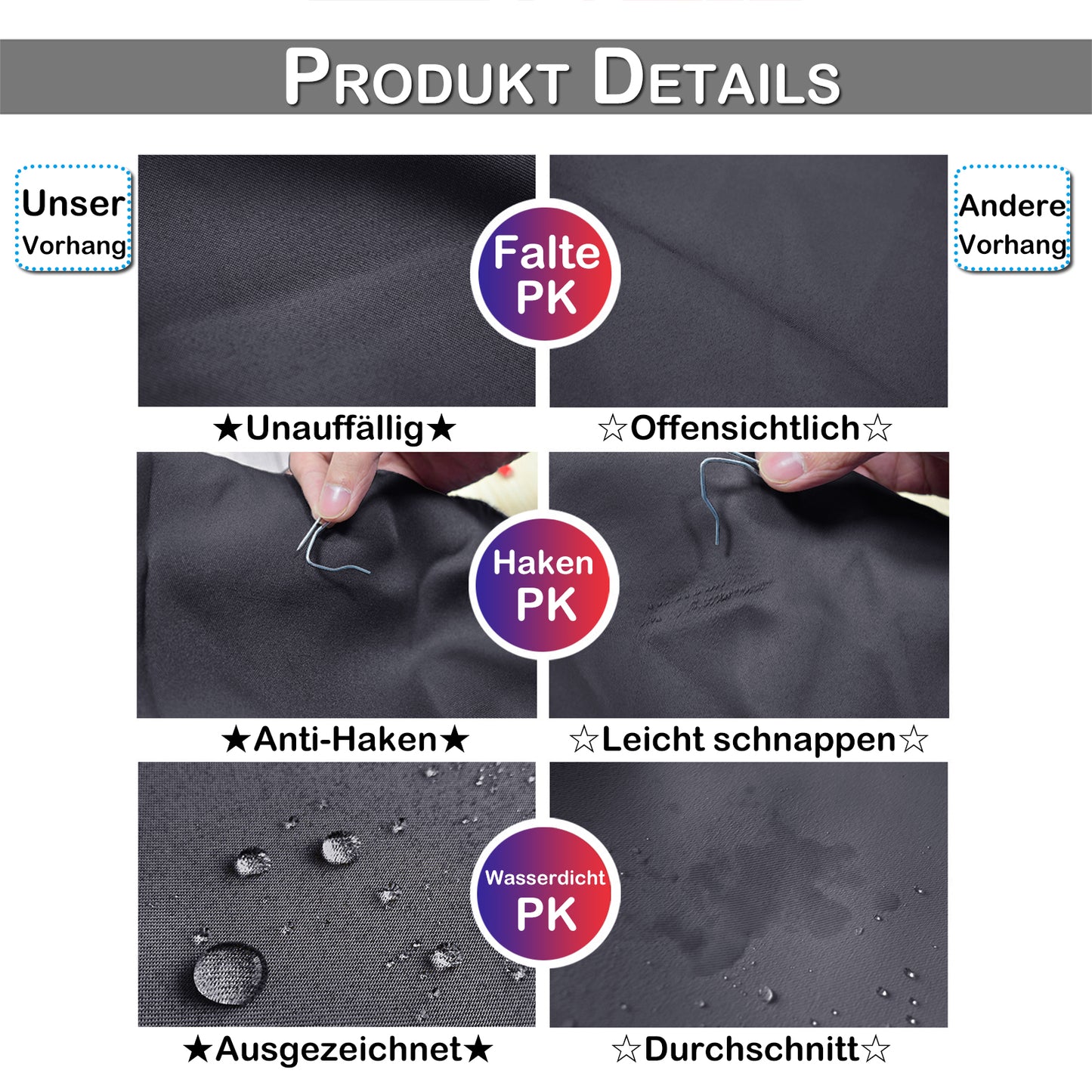 Patio Waterproof Windproof Outdoor Curtains 1 Panel