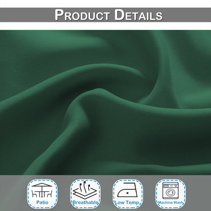 Top & Bottom Fixed Eyelets Windproof & Waterproof Outdoor Curtain 1 Panel