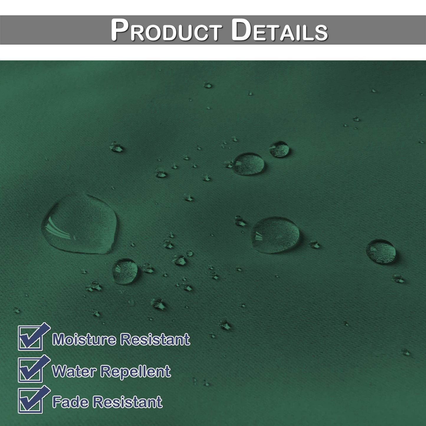Top & Bottom Fixed Eyelets Windproof & Waterproof Outdoor Curtain 1 Panel