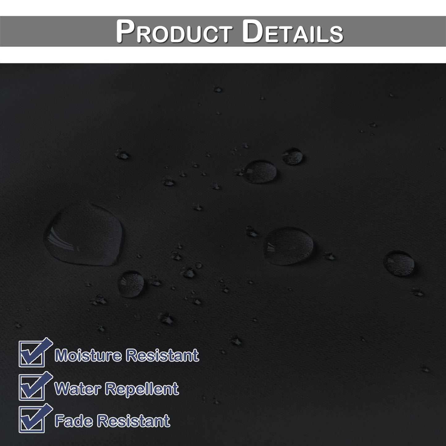 Top & Bottom Fixed Eyelets Windproof & Waterproof Outdoor Curtain 1 Panel