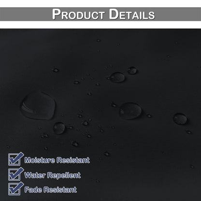 Top & Bottom Fixed Eyelets Windproof & Waterproof Outdoor Curtain 1 Panel