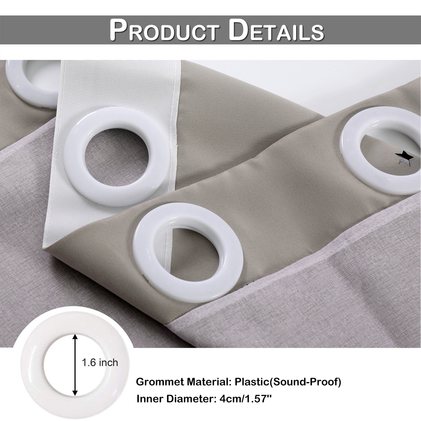 Double-Layer Blackout Curtains, 1 Panel, Purple, 132x160cm/132x213cm/132x243cm