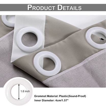 Double-Layer Blackout Curtains, 1 Panel, Purple, 132x160cm/132x213cm/132x243cm