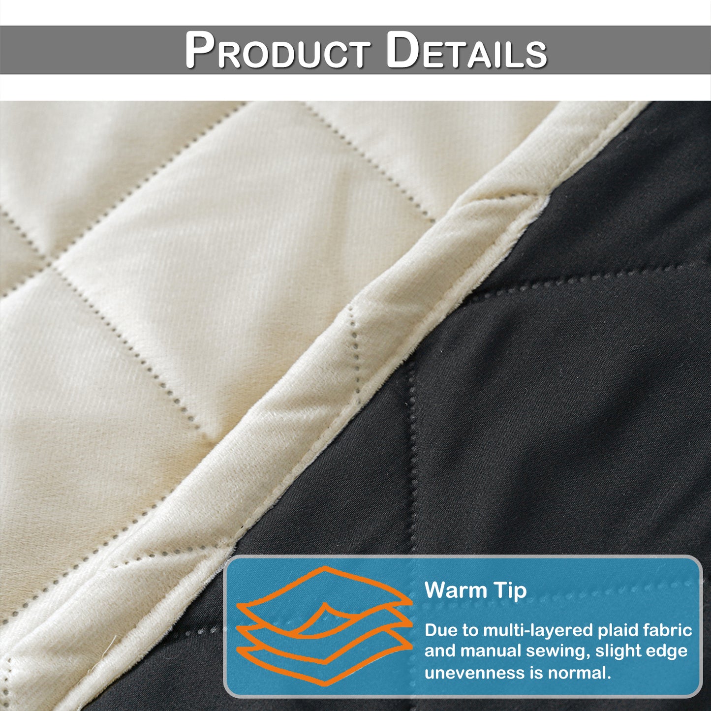 Extra Breiter Samt-Steppvorhang – Wärmende Trenn- oder Weihnachtsgardine aus 3-Schicht-Material