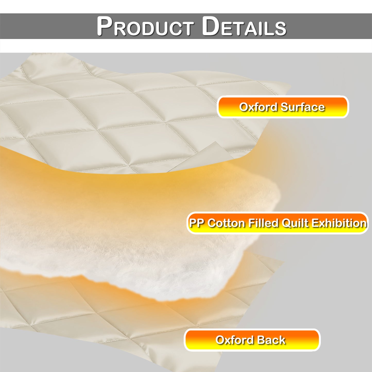 Quilted Winter Insulated Window Curtain with Magic Tape – Thermal Draft Blocking Panel