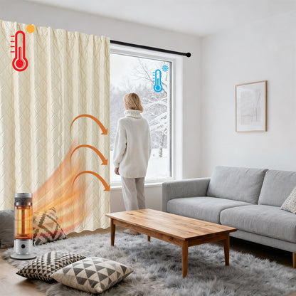 Extra Breiter Samt-Steppvorhang – Wärmende Trenn- oder Weihnachtsgardine aus 3-Schicht-Material