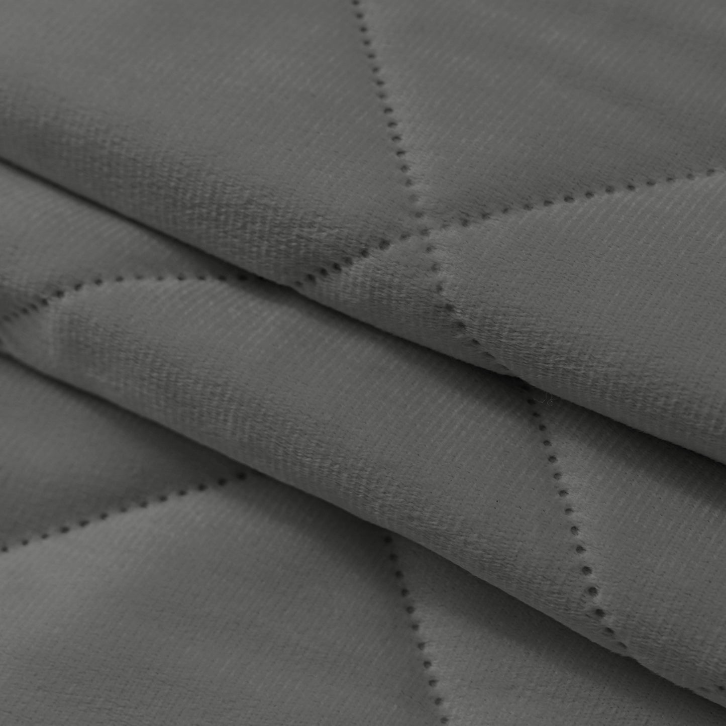 Extra Breiter Samt-Steppvorhang – Wärmende Trenn- oder Weihnachtsgardine aus 3-Schicht-Material