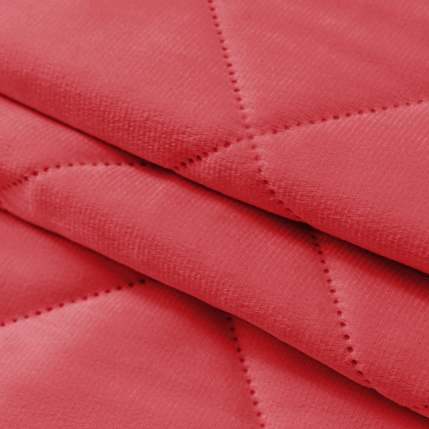 Extra Breiter Samt-Steppvorhang – Wärmende Trenn- oder Weihnachtsgardine aus 3-Schicht-Material