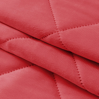 Extra Breiter Samt-Steppvorhang – Wärmende Trenn- oder Weihnachtsgardine aus 3-Schicht-Material