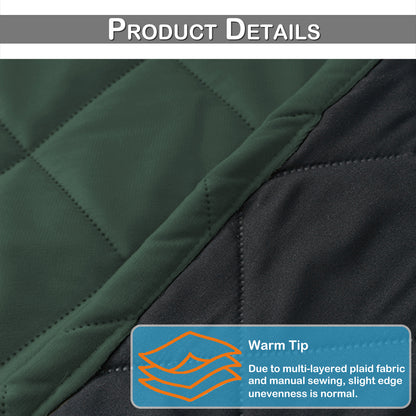 Extra Breiter Samt-Steppvorhang – Wärmende Trenn- oder Weihnachtsgardine aus 3-Schicht-Material