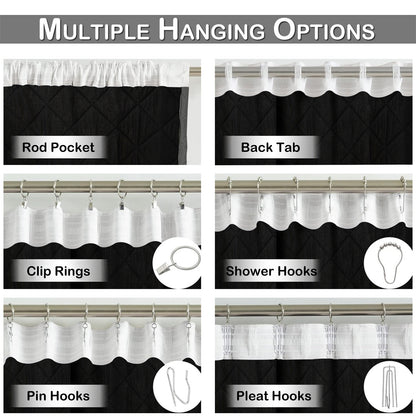 Extra Breiter Samt-Steppvorhang – Wärmende Trenn- oder Weihnachtsgardine aus 3-Schicht-Material