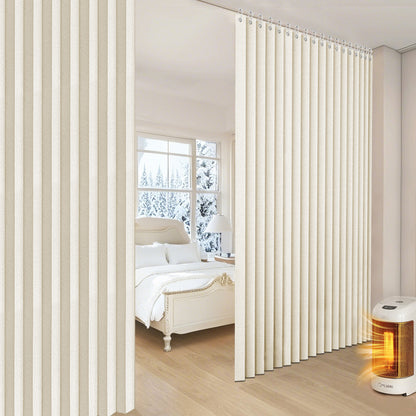 Extra Breite Leinenoptik-Vorhang · Wasserdicht · Indoor und Outdoor