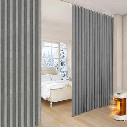 Extra Breite Leinenoptik-Vorhang · Wasserdicht · Indoor und Outdoor