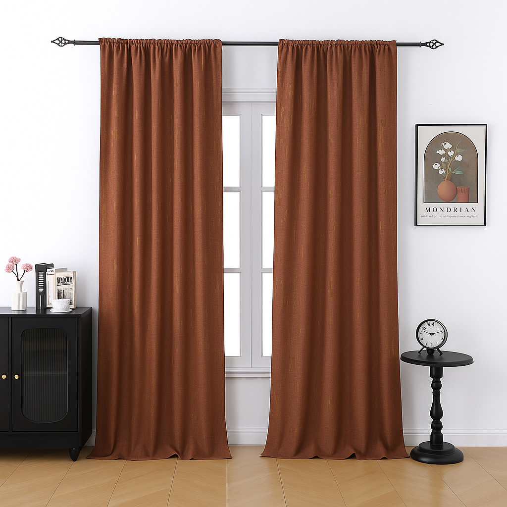 Custom-made structured blackout curtains · Asti 