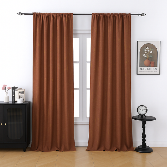 Custom-made structured blackout curtains · Asti 