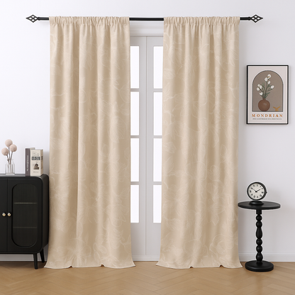 Custom-made floral curtains · Magnolia