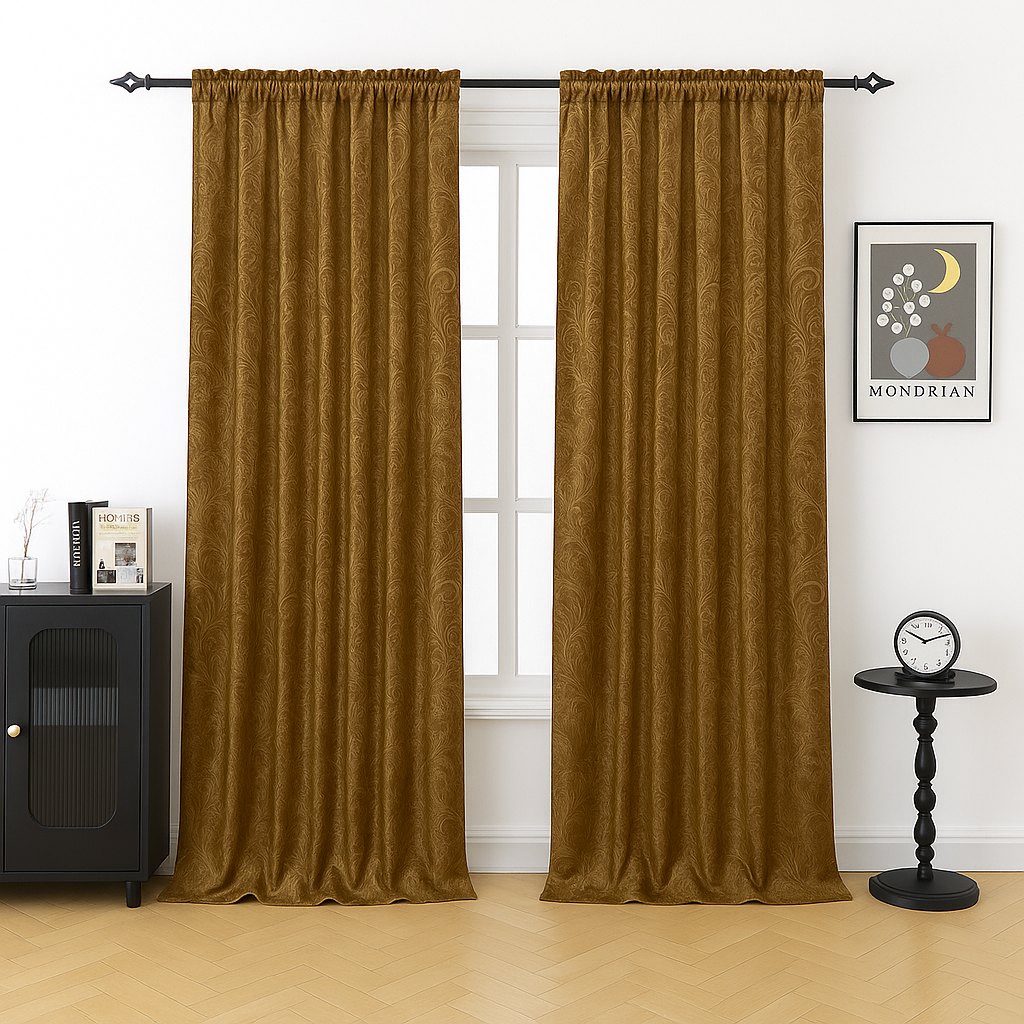 Klassische Jacquard-Samtvorhänge · Aurélia