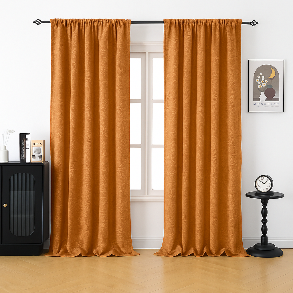 Klassische Jacquard-Samtvorhänge · Aurélia