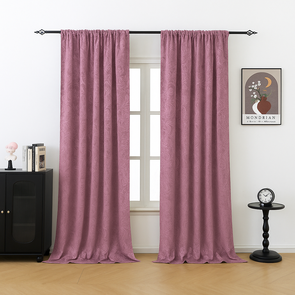 Klassische Jacquard-Samtvorhänge · Aurélia
