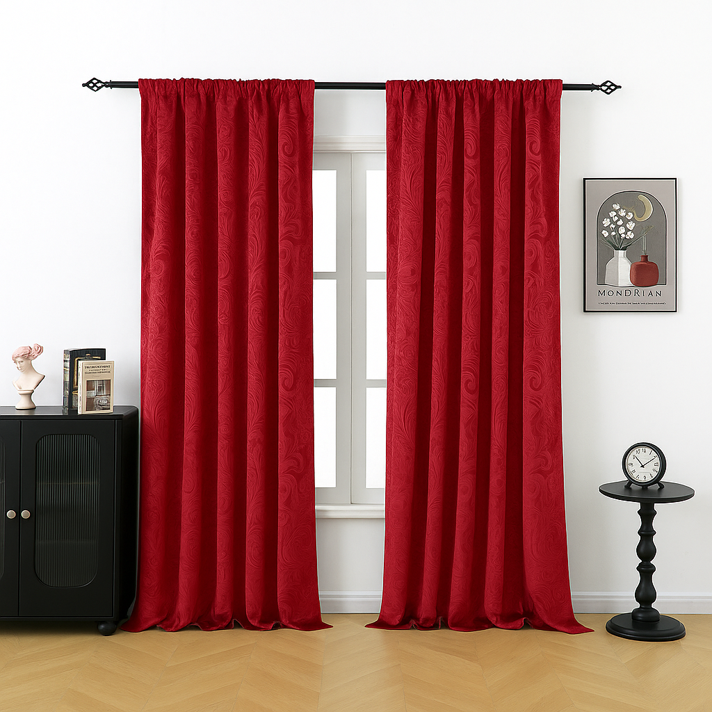 Klassische Jacquard-Samtvorhänge · Aurélia