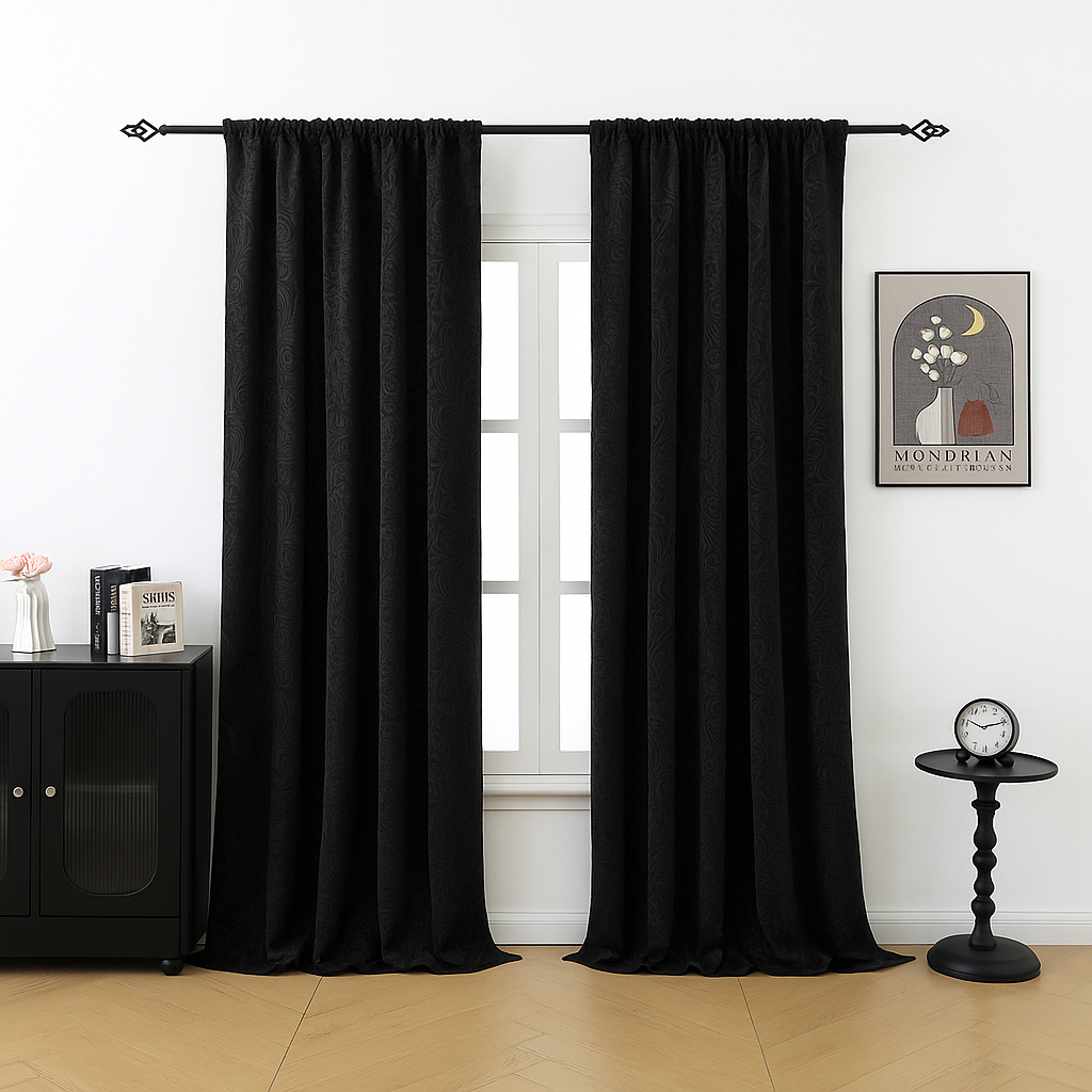 Klassische Jacquard-Samtvorhänge · Aurélia