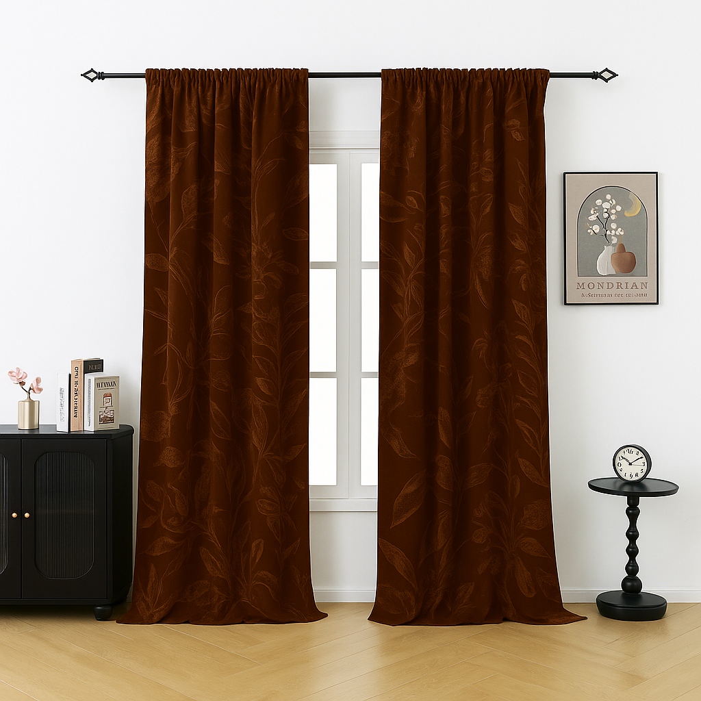Natural custom-made curtains · Botanica