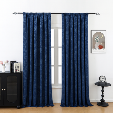 Rideau occultant jacquard botanique sur mesure · Botanica