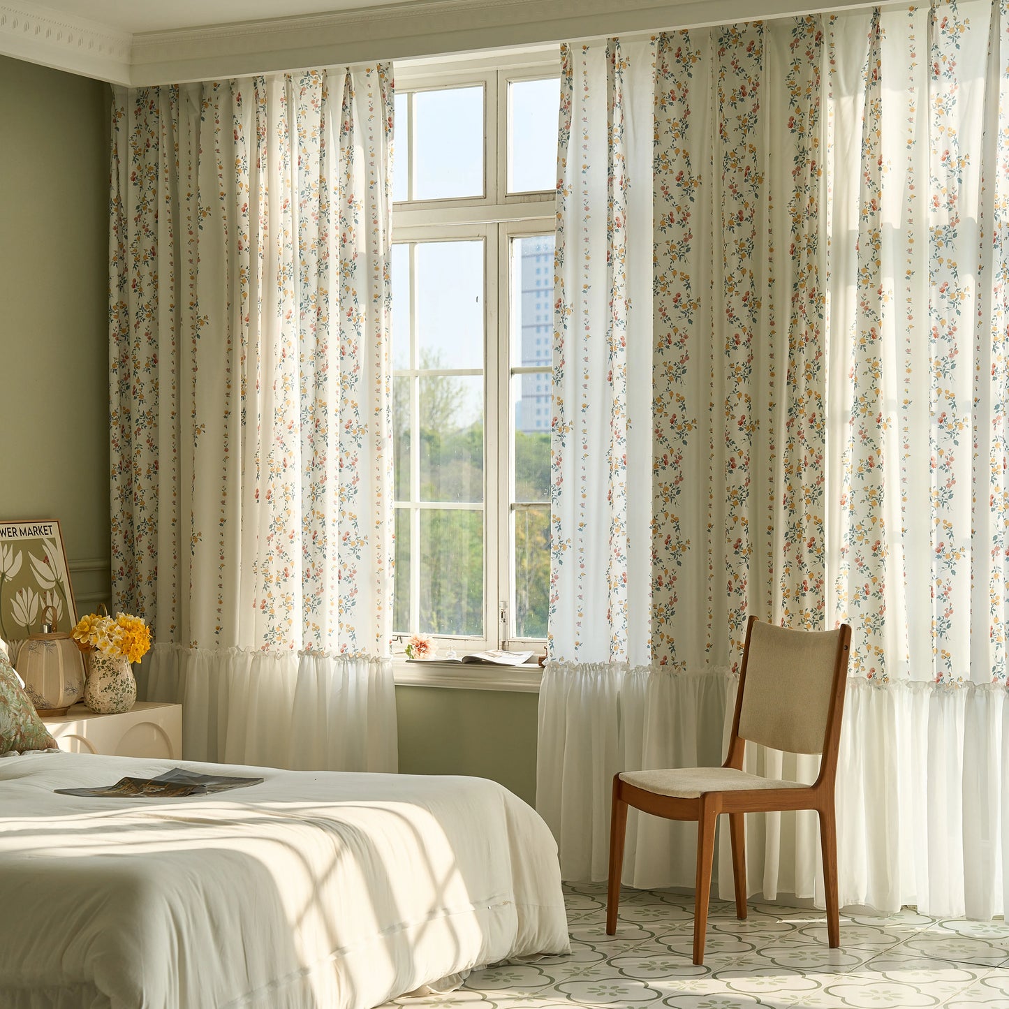 Florale Gardinen nach Maß · Brielle