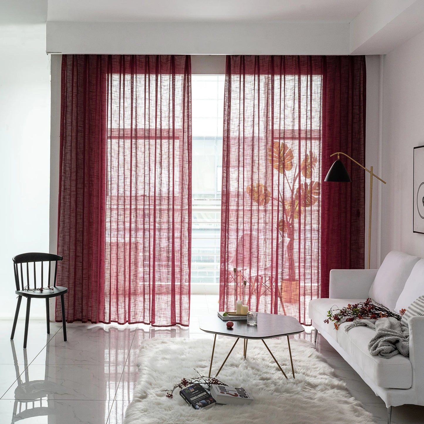 Custom-made translucent curtains · Lumis
