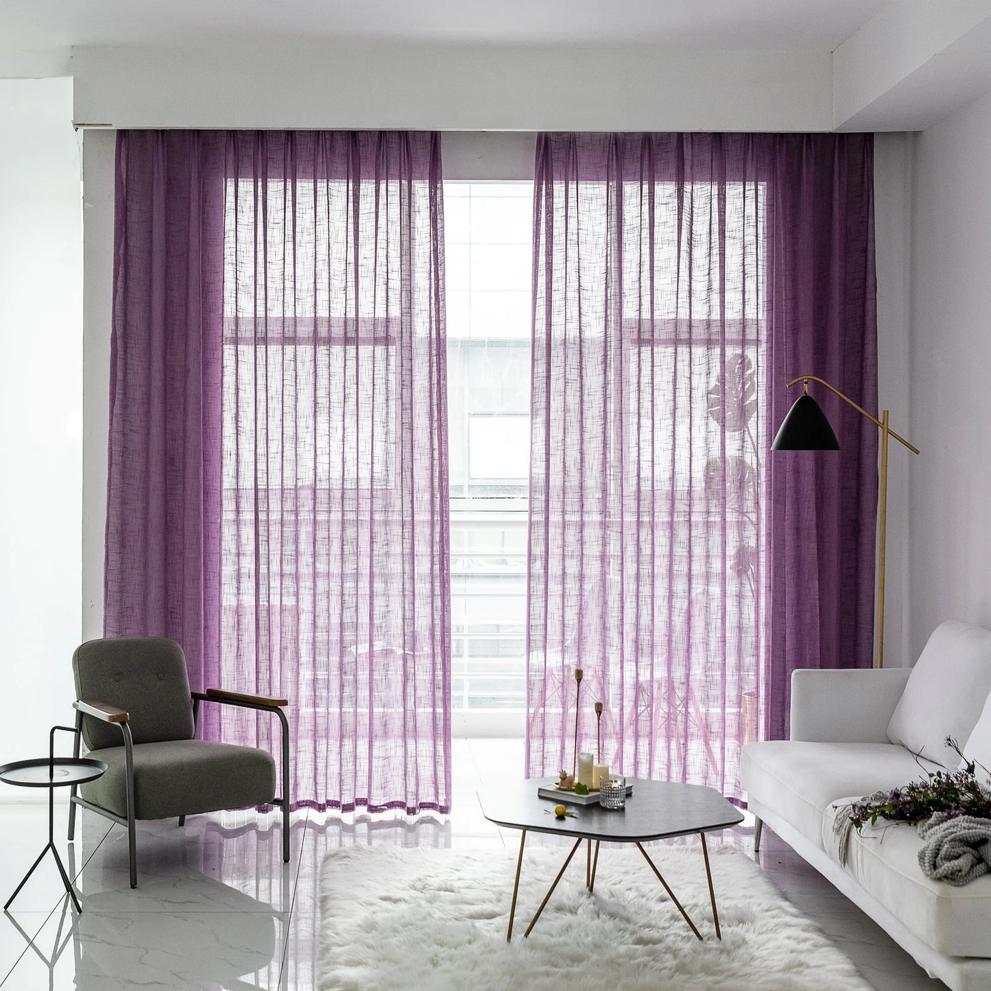 Custom-made translucent curtains · Lumis